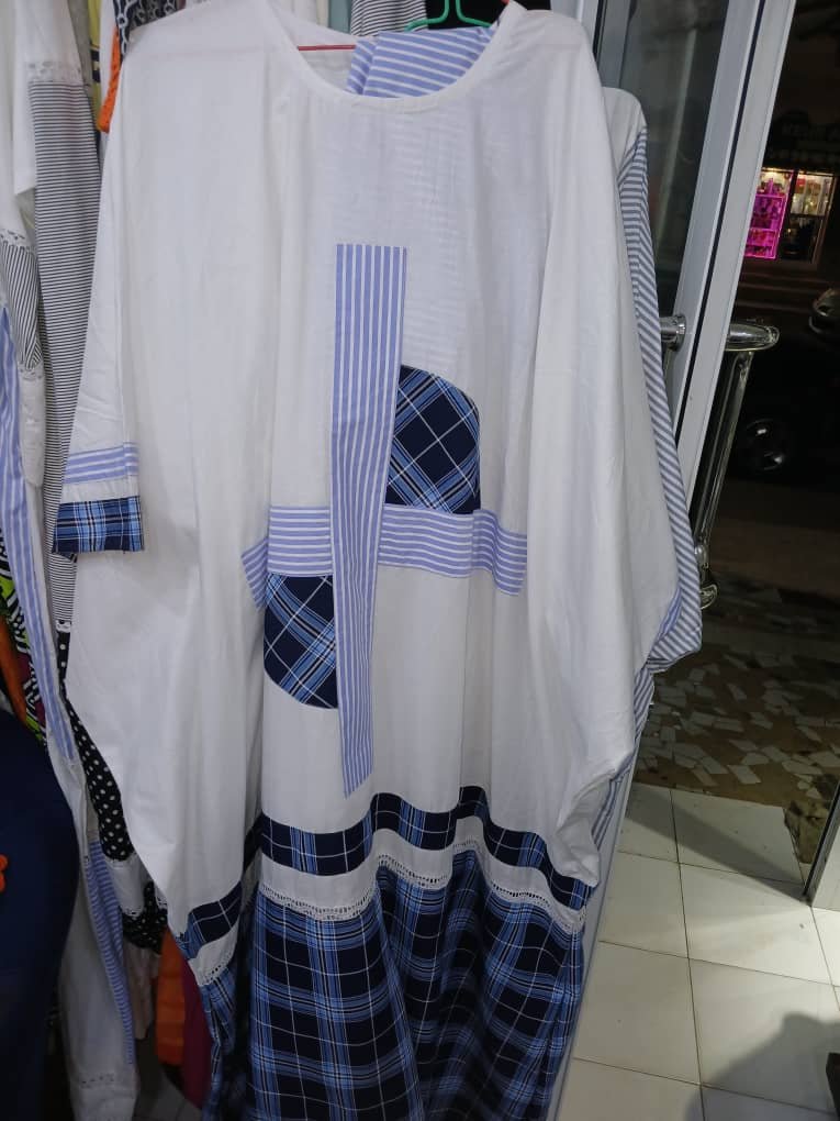 Boubou patché en coton