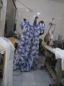 Robe en pagne wax