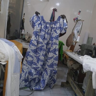 Robe en pagne wax